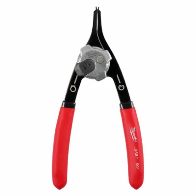 MILWAUKEE Retaining Ring Plier: Convertible/Internal/External, For 3/8 in to 9/16 in Bore Dia - Convertible Retaining-Ring Pliers