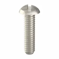 Tamper Resistant Screw: 1/4"-20 Thread Size, 1 in Lg, Stainless Steel, Plain, Round, One-Way, 25 PK (MPN 141540)
