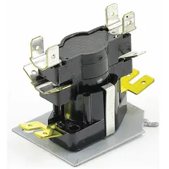 This electric sequencer stages electric heating elements in HVAC systems, preventing electrical overload by ensuring proper sequencing of heating stages. It is used as a replacement control in commercial and residential HVAC equipment such as rooftop units, air handlers, and heat pumps.