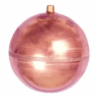 WATTS Float Ball: Float Ball, 3/8"-16, 3/8"-16 Thread Size, Internal, Threaded, Cylindrical, Copper (MPN C6-3)