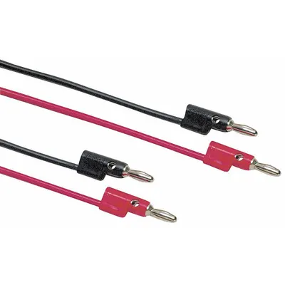 POMONA Test Leads: Red Electrical Current Color, Banana Plug, 2 ft Lg - Modular Test Leads