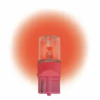 APPROVED VENDOR Compact LED Bulb: LED, Plastic Wedge (W2.1x9.5d), (T) Tubular, T3-1/4, 24V DC, Red (MPN LM1024WB-R)