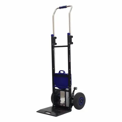VOLTSTAIR Hand Truck Dolly: 375 lb Cap, Four-Position Extended, Aluminum/Steel, 10 in - Light-Duty Electric Stair Climbers
