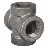 Metal Pipe Cross: 1 1/4 in x 1 1/4 in x 1 1/4 in x 1 1/4 in, Class 125, 175 psi @ -20° to 150°F (MPN 0300109204)