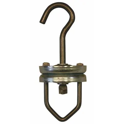 RICHARDS-WILCOX Pendant for Conveyor Chain, Swivel Hook, Galvanized, 1 Pack - Pendants for Powered Overhead Conveyor Chain
