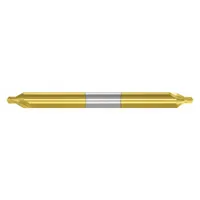 APPROVED VENDOR Center Drill: Plain Type, #3, 60°, 4 in Overall Lg, TiN Coated Carbide (MPN 300-005503)