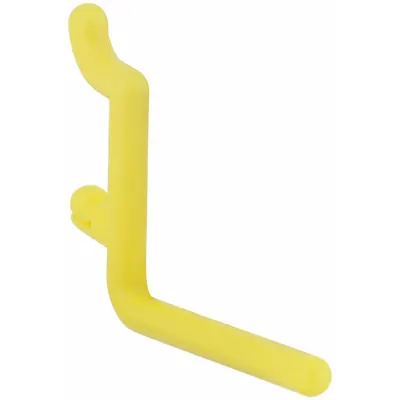 FUNCTIONAIRE Single Rod Pegboard Hook: 1/4 in Peg Hole, For 1 in Pegboard Hole Spacing - Hooks for Round-Hole Pegboard