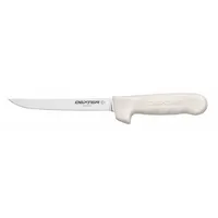 DEXTER RUSSELL Boning Knife: Flex, 11 in Overall Lg, Steel Blade, Sanitary Polypropylene Handle (MPN 01543)