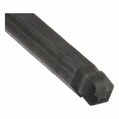 Ball end hex screwdriver with 6 mm tip size and 9 3/4 in overall length. Made from alloy steel with a long-length blade. The ball-end design allows off-axis engagement for driving hex socket screws in confined spaces.