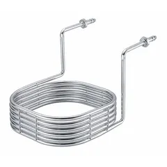 Cooling coil for use in circulator and bath systems. Facilitates heat exchange by removing heat from process fluids. Compatible with IKA equipment for temperature control applications.