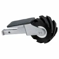 DYNABRADE Contact Arm: 31/32 in Belt Wd, 18 in Belt Lg, Dynafile III Series, 1 in Wheel Dia, Rubber (MPN 15350)