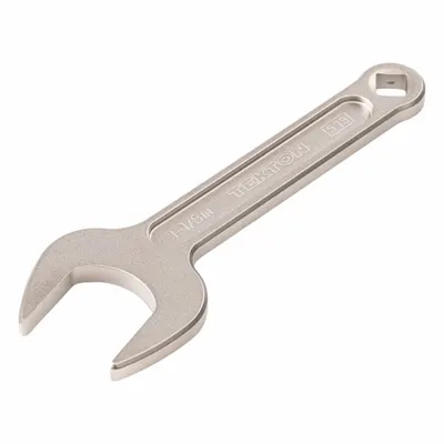 TEKTON Open End Wrench: Chromium Molybdenum Steel, Satin, 1 1/8 in Head Size - SAE, Single End, Open End Service Wrenches