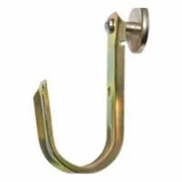 MAG DADDY Magnetic J-Hook: Magnetic Mount without Locking Latch, 17 lb Max. Load Capacity, Yellow (MPN JH32MS-10)