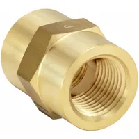 PARKER Metal Pipe Straight: Straight, Brass, 3/4 in x 3/4 in, 4,000 psi, 1 17/32 in Lg (MPN 3/4 GG-B)