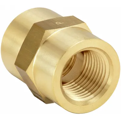 PARKER Metal Pipe Straight: Straight, Brass, 3/4 in x 3/4 in, 4,000 psi - Threaded Extreme-Pressure Hydraulic Pipe Fittings