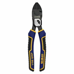 These standard-cut diagonal-cutting pliers feature a straight, oval jaw design with a 7/8 in jaw length and 1 1/8 in jaw width. The 8 in overall length provides manual cutting action suitable for cutting non-metallic sheathed cable in electrical and wiring tasks.