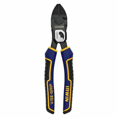 IRWIN Diagonal Cutting Pliers: Std, Straight, Oval, 7/8 in Jaw Lg, 1 1/8 in Jaw Wd - Standard-Cut Diagonal-Cutting Pliers