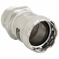 VIEGA MEGAPRESS Crimp Adapter Fitting: 1 1/2 in Pipe x 1 1/2 in Pipe Size, Press-fit x MNPT, FKM (MPN 95250)