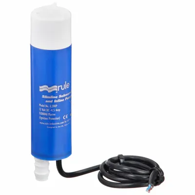 RULE Marine Utility Pump: Potable, 12V DC, 32 ft Max. Head, 1/2 in Barbed Discharge - Marine Utility Pumps