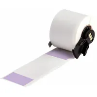 Wraparound Label: 4 in x 1 1/2 in, 1 1/2 in, Vinyl, Purple (Matte), For 0.43 in to 0.96 in Wire Dia (MPN M6-33-427-PL)