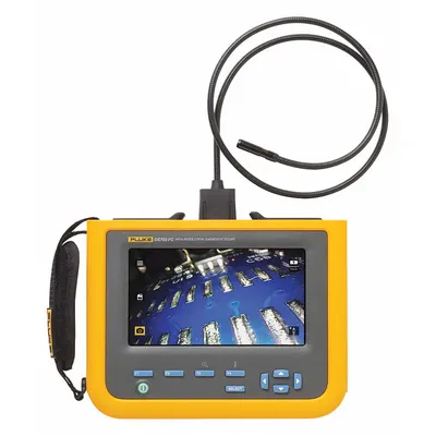 FLUKE Borescope: 1280 x 720, 4 ft Shaft Lg, 0.33 in Shaft Dia, 8.5 mm Camera Dia - Borescopes with Detachable Monitor
