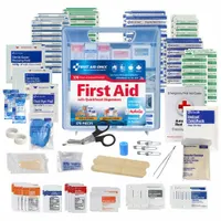 FIRST AID ONLY First Aid Kit and Housing: Gen Purpose, 50 People Served, 370 Components, Plastic (MPN 91407)