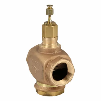 Honeywell Hydronic Globe Valve: 2-Way, 29 CV Flow, 1 1/2 in Female NPT, Brass Body - 2-Way NPT Connection Globe Valves