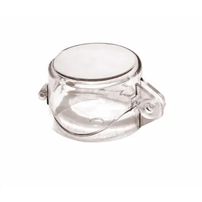 ZING Removable-Cover Push-Button Lockout, Clear, 1.65 in x 2.1 in x 3 in - Removable-Cover Push-Button Lockouts