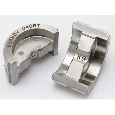 BURNDY Upper and Lower Crimping Die: 4 AWG Copper Lug, YA/YS, 1 Sizes - Burndy Replacement Crimping Dies