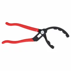 Hand tool designed for gripping and turning oil filters during removal. Provides secure leverage to loosen stubborn filters without slipping. Suitable for routine maintenance on engines, compressors, and hydraulic systems.
