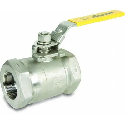 SHARPE Manual Two-Way Ball Valve: 1/2 in, Stainless Steel, Straight Valve Body - Stainless Steel Ball Valves