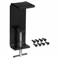 WALDMANN Table Clamp: 5.3 in Clamping Capacity, Black, Table Clamp, Metal (MPN 190033019-00014950)