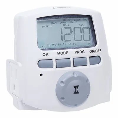 INTERMATIC Plug-In Timer: Digital, Indoor, Astronomic, 7 day Setting, 5-15R - Indoor-Rated Digital Plug-In Timer Switches