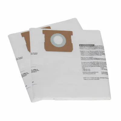 DAYTON Vacuum Bag: Dayton, Dry, Paper, 2-Ply - Shop Vacuum Bags