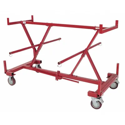 SOUTHWIRE Wire-Spool Dispensing Cart: 2,000 lb Load Capacity, Black, 4 Spindles - Open-Spindle-Style Wire-Spool Dispensing Carts