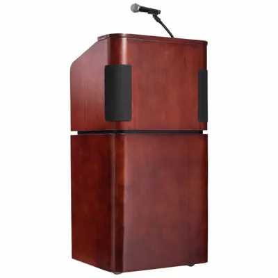 OKLAHOMA SOUND Sound Lectern M950/901-MY/WT, Mahogany - Sound Lecterns