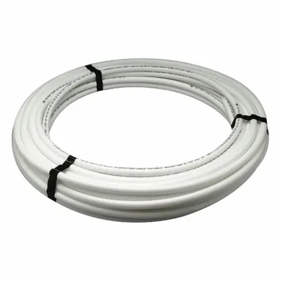 ZURN Tubing: PEX Type B, 1/2 in, White, Coil, 100 ft Overall Lg (MPN Q3PC100X) - PEX Tubing for General Plumbing