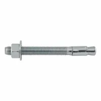 DEWALT Wedge Anchor: 6 in Overall Lg, 5/8 in Dia, 5/8"-11 Thread Size, 4 in Thread Lg, Steel, 25 PK (MPN 7434SD1USA-PWR)
