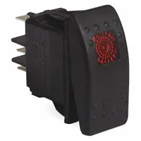 MI-T-M Rocker Switch: Mfr Part # 32-0669, Steel/Plastic/Rubber