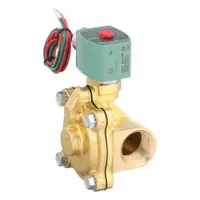 REDHAT Solenoid Valve: 2-Way, Normally Closed, 1 in Pipe Size, 24V AC, Watertight, High Flow (MPN 8210G004)