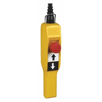 SCHNEIDER Pendant Control Station: (2) Push Buttons/Emergency Stop, 2NO/1NC - Push-Button Pendants