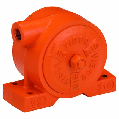 VIBCO Pneumatic Vibrator: 900 lbf, 4,500 vpm, 1/2 in NPT, VS, 77 dBA, Cast Iron - General Purpose Turbine & Ball Vibrators