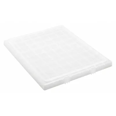 QUANTUM STORAGE SYSTEMS Lid: 21 in x 7 in, Clear, FDA Compliant, LID191CL - Lids for Standard Stacking & Nesting Totes