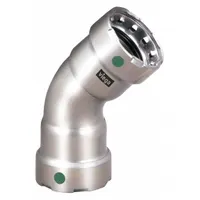 VIEGA MEGAPRESS Crimp Elbow Fitting: 1 in Pipe x 1 in Pipe Size, Press-fit x Press-fit, EPDM (MPN 90065)