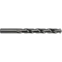 General purpose high-speed steel jobber-length drill bit with a 118° point angle. Suitable for drilling holes in metal, wood, and plastic in production and maintenance applications