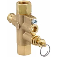 CONTROL DEVICES Continuous Run Unloader Valve: 1/2 in Inlet Size, 1/2 in Outlet Size, Forged Brass (MPN LGM30-0404AAF)