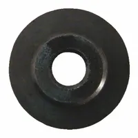 Replacement blade for tubing cutters used in fleet and vehicle maintenance. Measures 5 inches in length and 3 inches in width with a black finish. Designed to produce clean cuts on tubing during repair or installation tasks