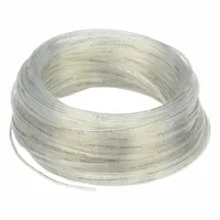 PARKER standard polyurethane tubing with 1/8 in inner diameter and 1/4 in outer diameter, supplied in a 500 ft length in beige. Hardness Shore A 90 to 95, maximum operating pressure 250 psi at 180°F. Suitable for pneumatic and fluid transfer applications in industrial automation, packaging, and material handling systems