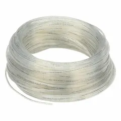PARKER standard polyurethane tubing with 1/8 in inner diameter and 1/4 in outer diameter, supplied in a 500 ft length in beige. Hardness Shore A 90 to 95, maximum operating pressure 250 psi at 180°F. Suitable for pneumatic and fluid transfer applications in industrial automation, packaging, and material handling systems.