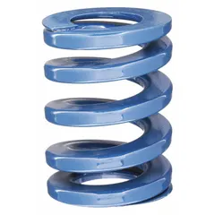 This RAYMOND die spring is an ISO-D series cylindrical spring made of alloy steel with closed and ground ends. It measures 63/64 in length and is supplied in a pack of 10. Designed for use in stamping dies, metal forming tools, and industrial presses, it provides controlled force and return action under high cyclic loads.
